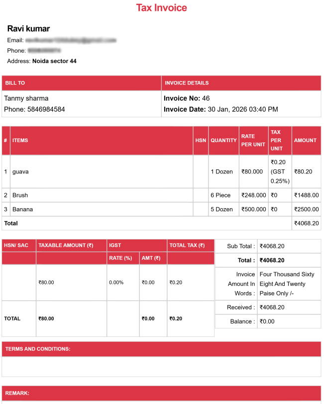 Creative Agency Invoice Template